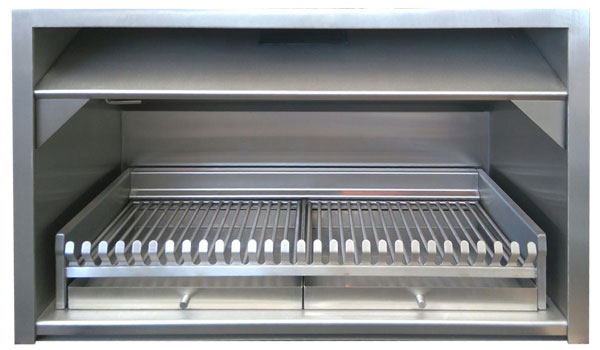 1500 mm Stainless steel Traditional Built-in fireplace